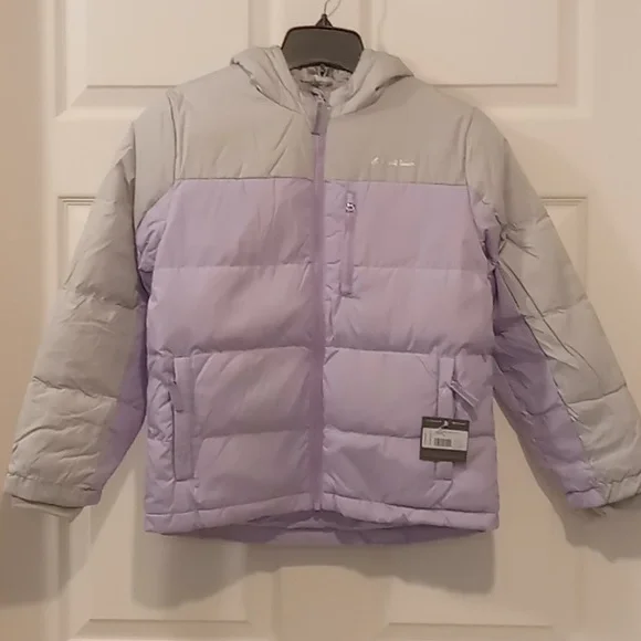 Eddie Bauer Girls' Lavender Classic Down Jacket New with Tags Size Medium 10-12 - Picture 3 of 6